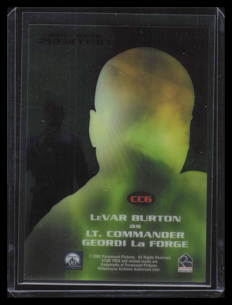 2002 Rittenhouse Star Trek Nemesis Casting Call cc6 Lt. Cmdr. Geordi La Forge