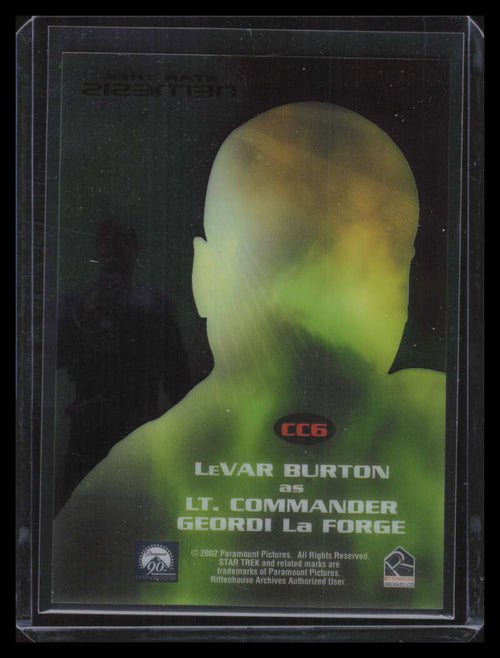 2002 Rittenhouse Star Trek Nemesis Casting Call cc6 Lt. Cmdr. Geordi La Forge