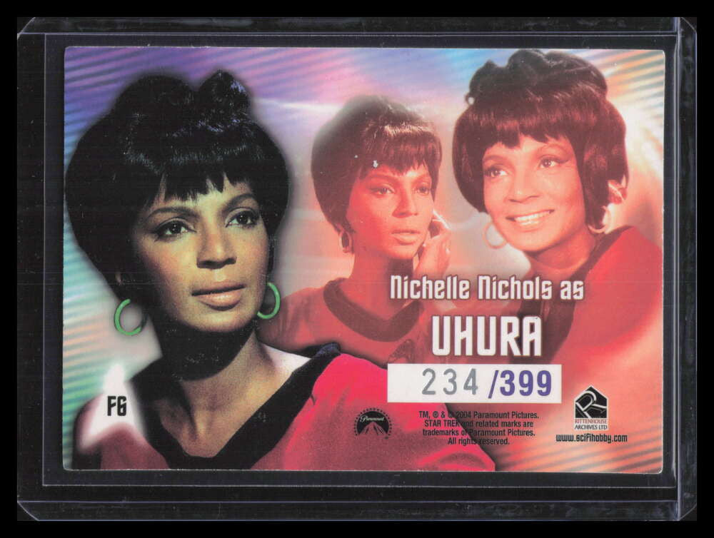 2004 Rittenhouse Quotable Star Trek Series Starfleet's Finest fc6 Uhura 234/399