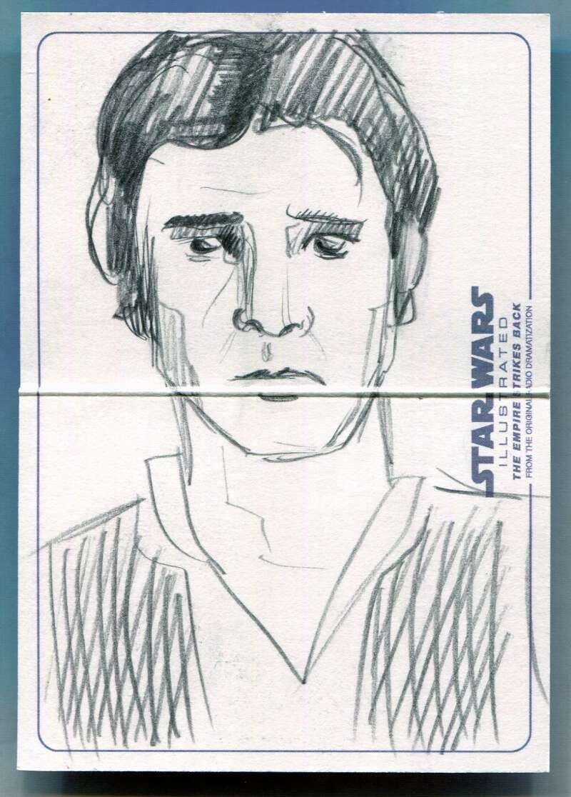 2015 Topps Star Wars Illustrated Adrianna Vanderstelt Han Solo Sketch Booklet