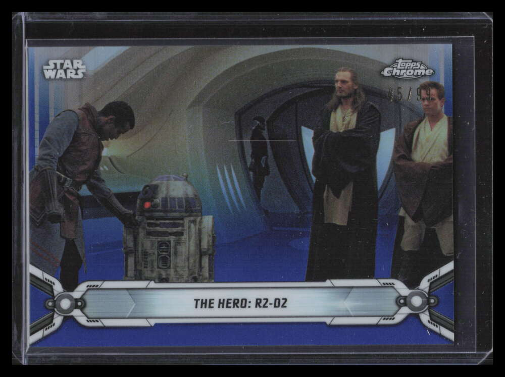 2019 Topps Chrome Star Wars Legacy Blue Refractor 9 The Hero: R2-D2 45/99