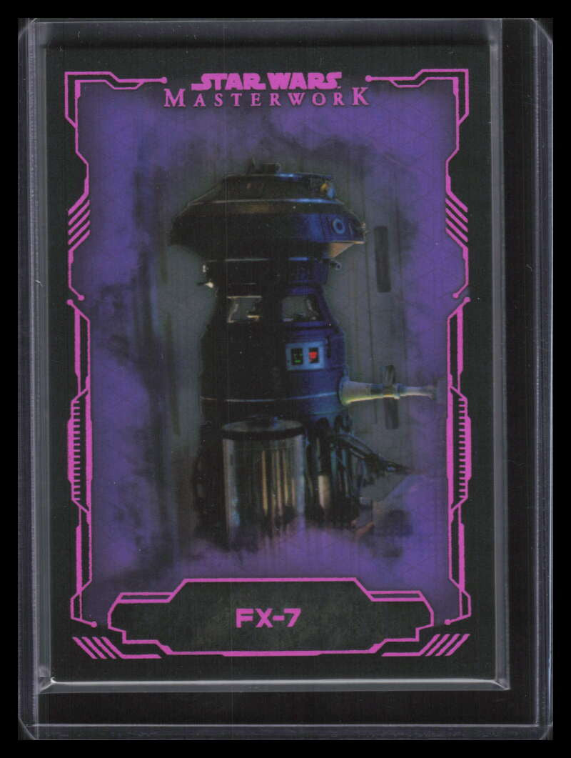 2016 Topps Star Wars Masterwork Lightsaber Purple 22 FX-7 11/25