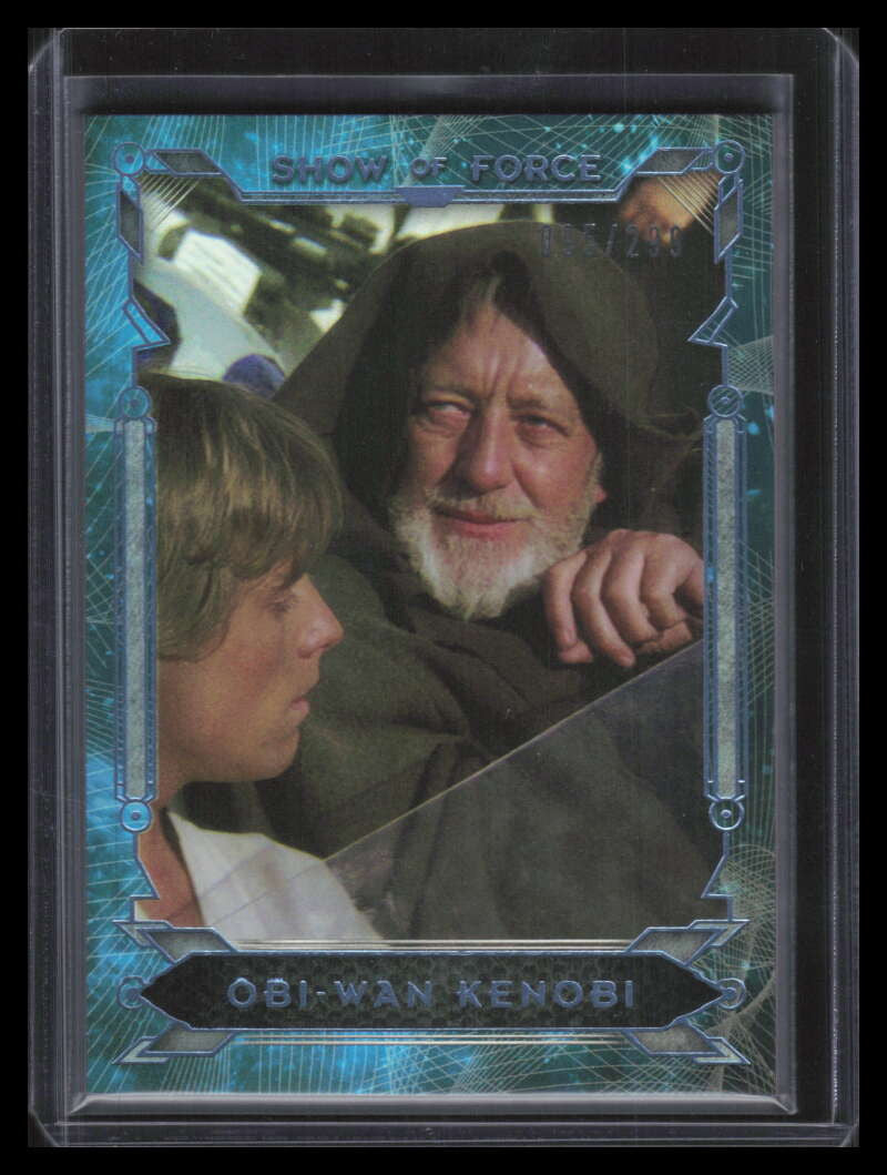 2016 Topps Star Wars Masterwork Show of Force Foil sf3 Obi-Wan Kenobi 95/299