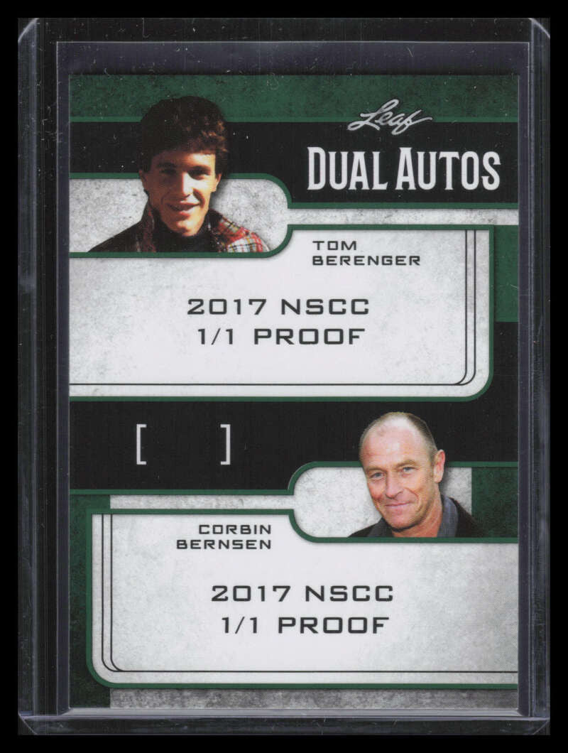 2017 Leaf Pop Century National Convention Proof Tom Berenger Corbin Bernsen 1/1