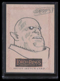 2008 Topps Lord of the Rings Masterpieces II Sketches David Fabbri Orc 1/1