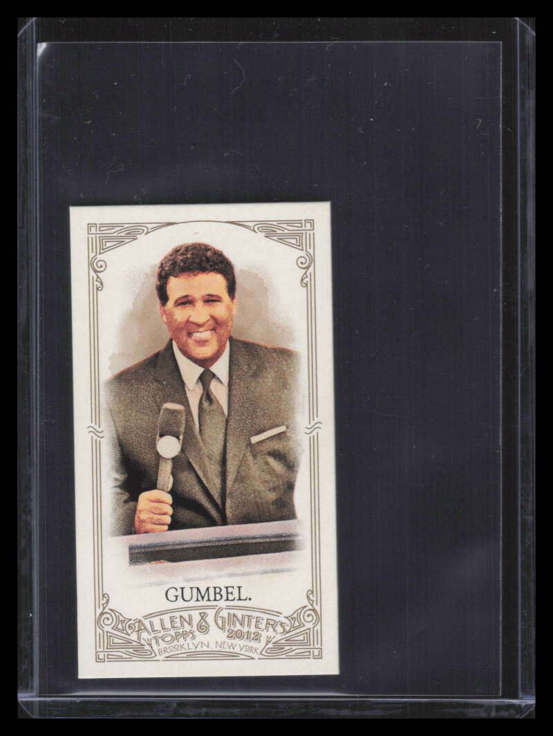 2012 Topps Allen and Ginter Mini A and G Red Back 292 Greg Gumbel 22/25
