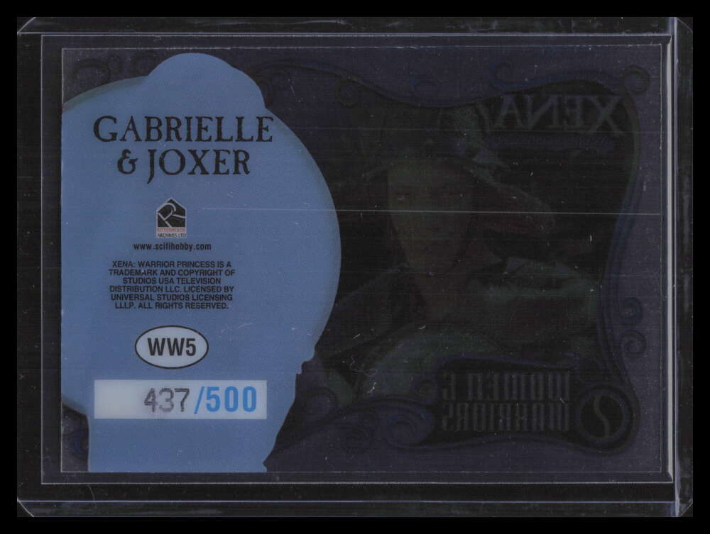 2004 Rittenhouse Xena Art and Images Women Warriors ww5 Gabrielle Joxer 437/500