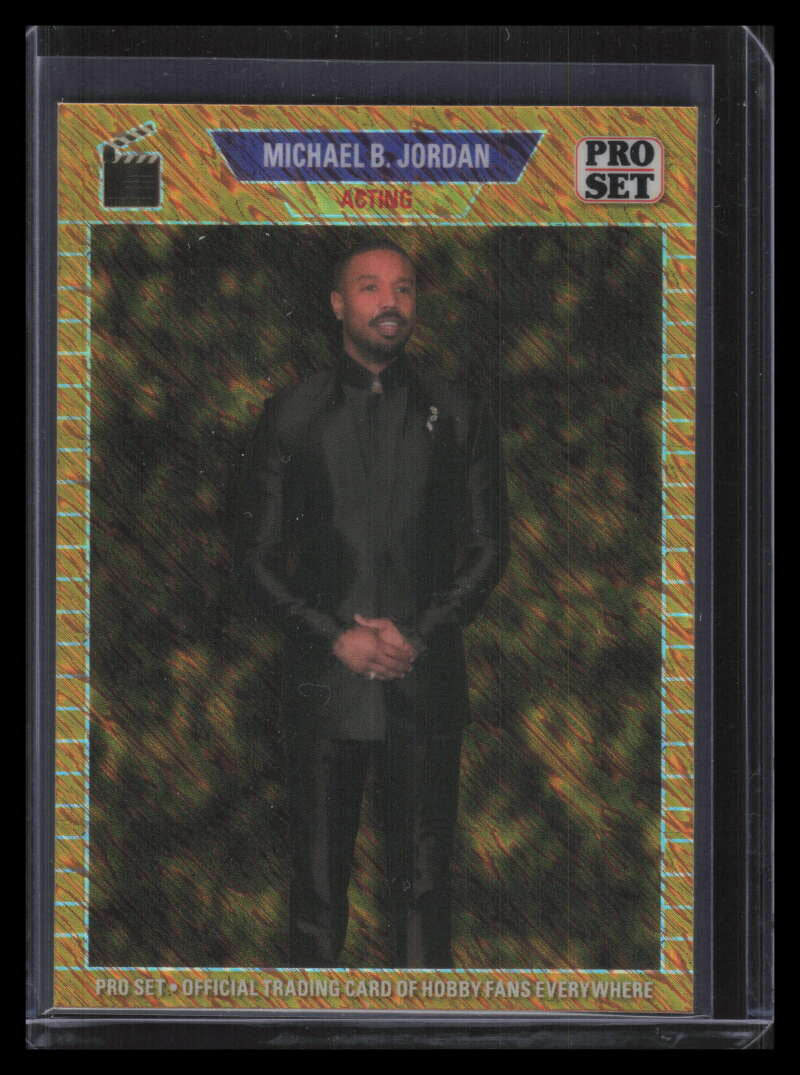2024 Leaf Collective '89 Pro Set Shimmer Gold 89b121 Michael B. Jordan 1/1