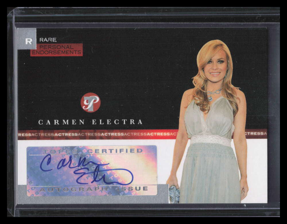 2005-06 Topps Pristine Personal Endorsements RCE Carmen Electra Auto 30/50