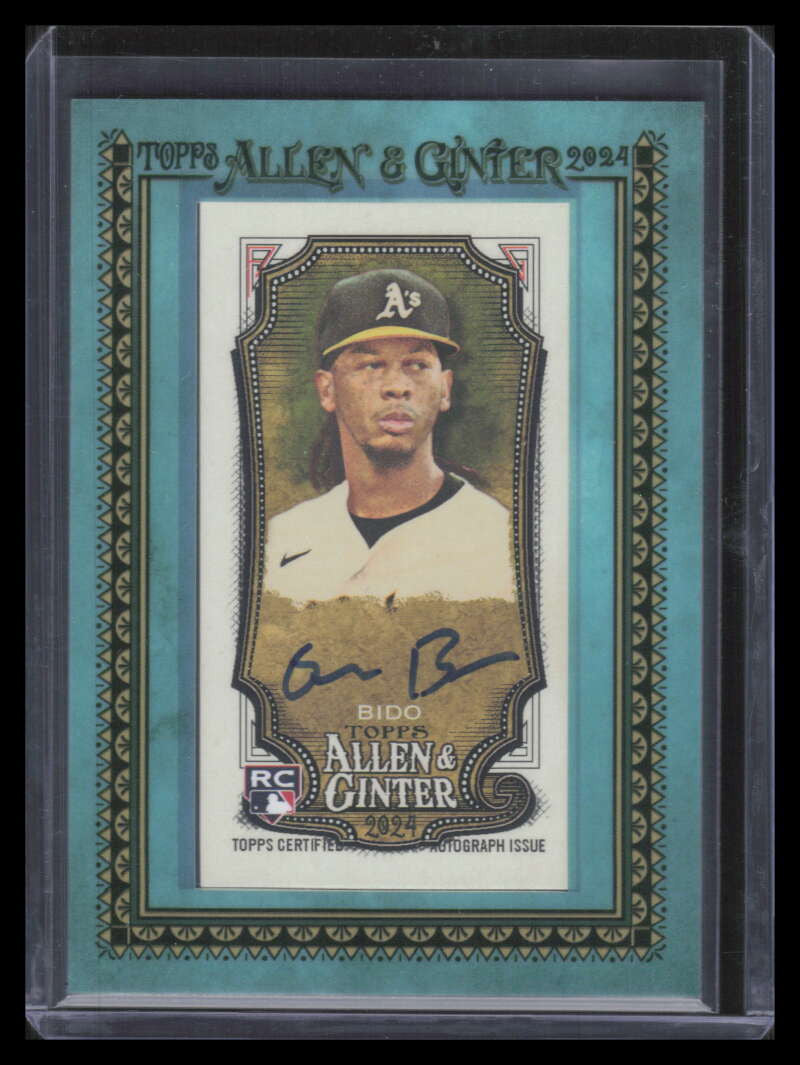 2024 Topps Allen and Ginter Framed Mini Autographs Osvaldo Bido RC Auto 48/50