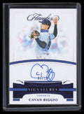 2021 Panini Flawless Signatures Sapphire 6 Cavan Biggio Auto 5/15