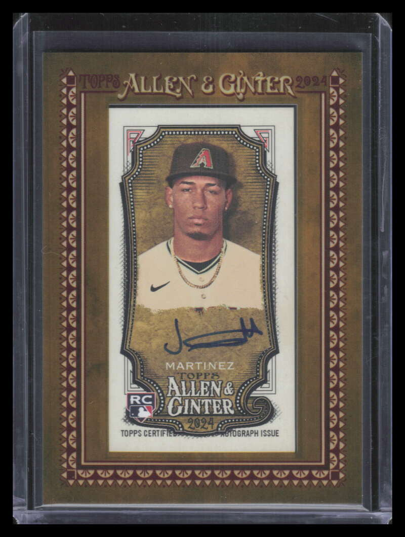 2024 Topps Allen and Ginter Framed Mini Autograph Justin Martinez RC Auto F05807