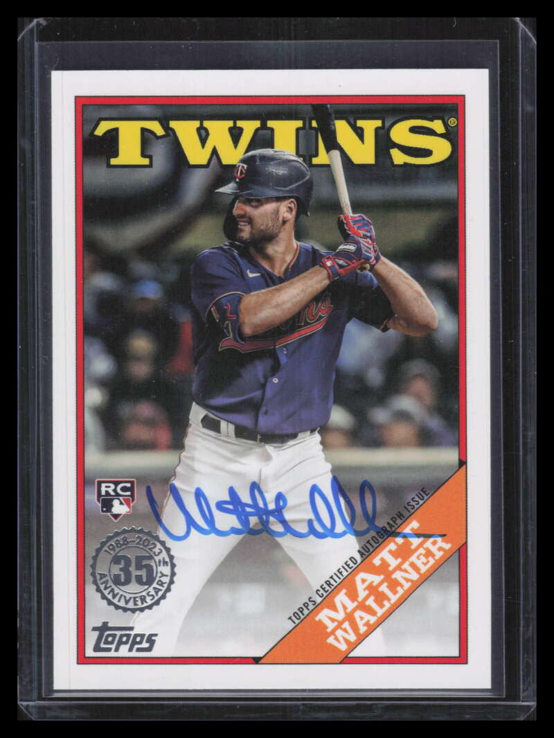 2023 Topps '88 Topps Autographs 88bamw Matt Wallner Rookie Auto