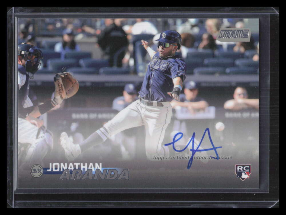 2023 Stadium Club Autographs SCBAJA Jonathan Aranda Rookie Auto