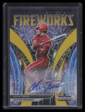 2021 Panini Prizm Draft Fireworks Autographs Prizms Gold Luca Tresh RC Auto 2/10