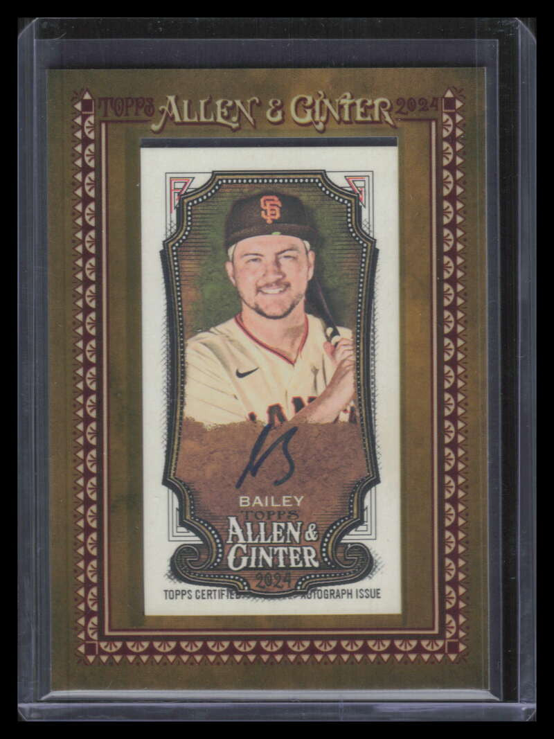 2024 Topps Allen and Ginter Framed Mini Autographs MAPB Patrick Bailey Auto