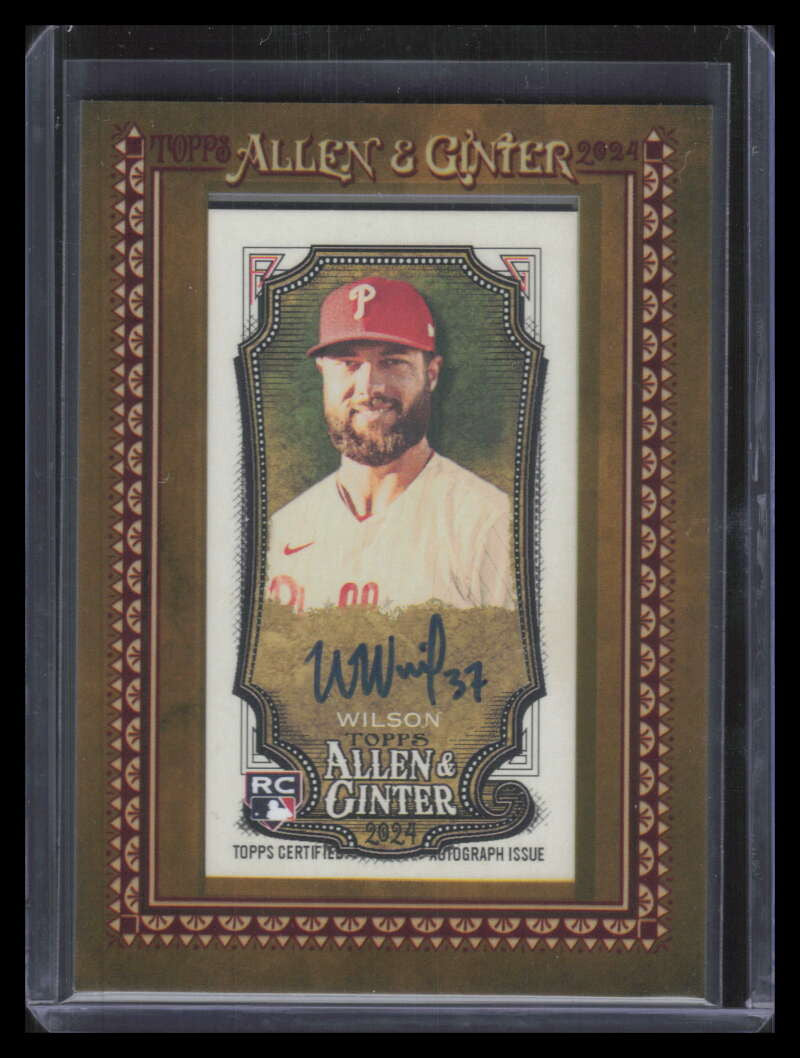 2024 Topps Allen and Ginter Framed Mini Autographs Weston Wilson RC Auto 149443