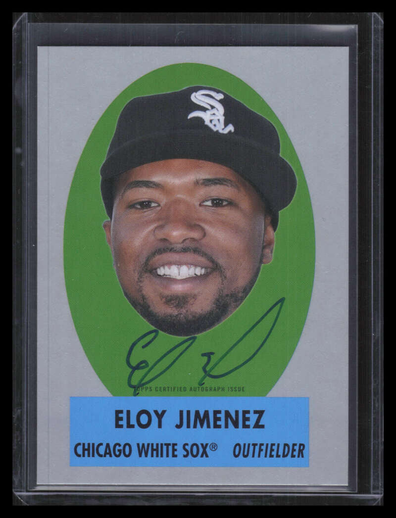 2021 Topps Archives '63 Peel Offs Autographs Silver Eloy Jimenez Auto 23/99