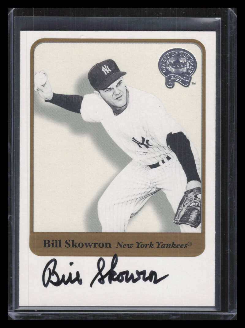 2001 Greats of the Game Autographs 79 Bill Moose Skowron Auto