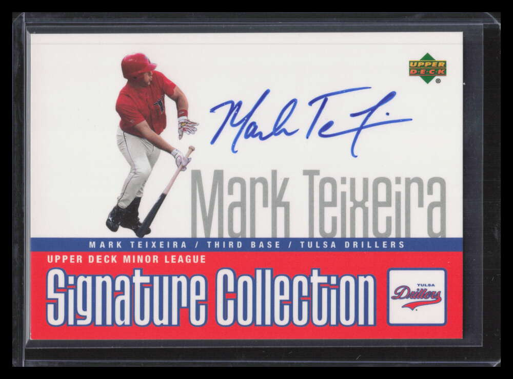 2002 UD Minor League Signature Collection MT Mark Teixeira Auto