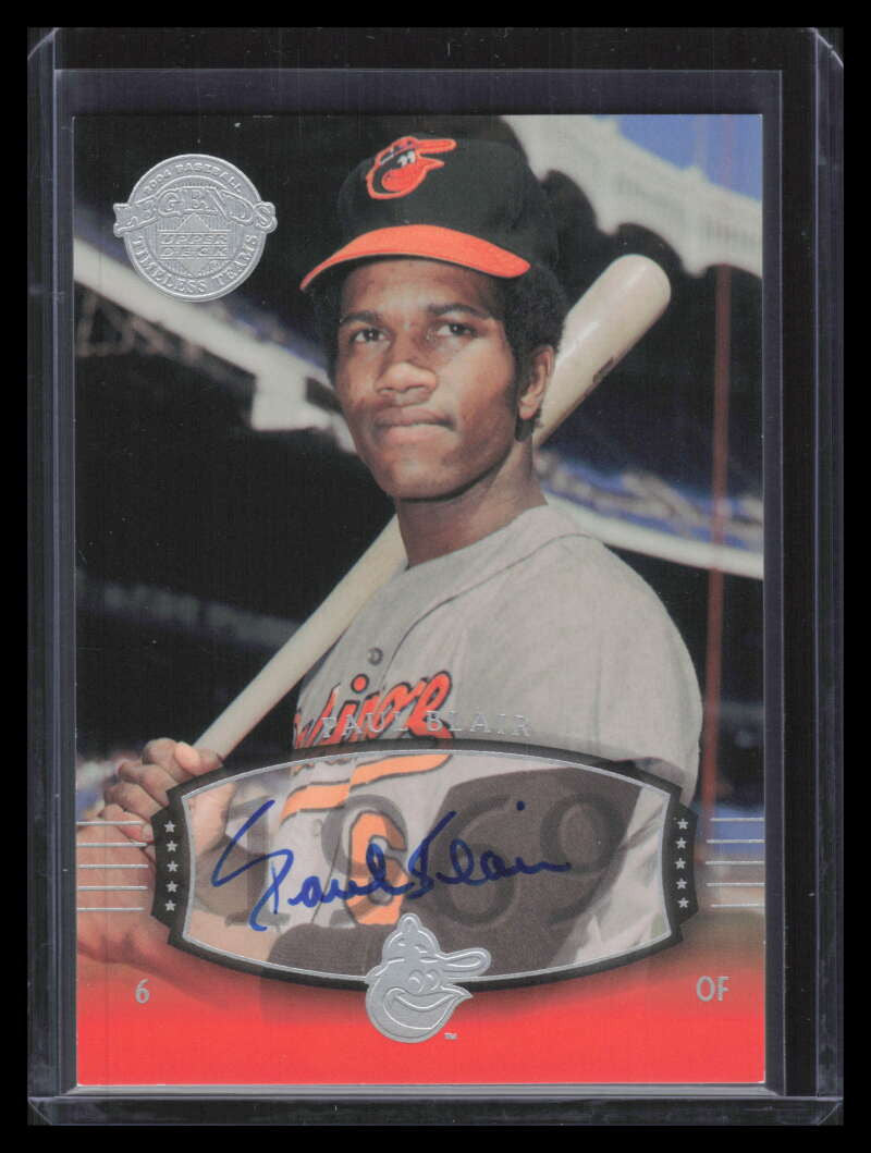 2004 UD Legends Timeless Teams Autographs 47 Paul Blair 69 Auto 1969