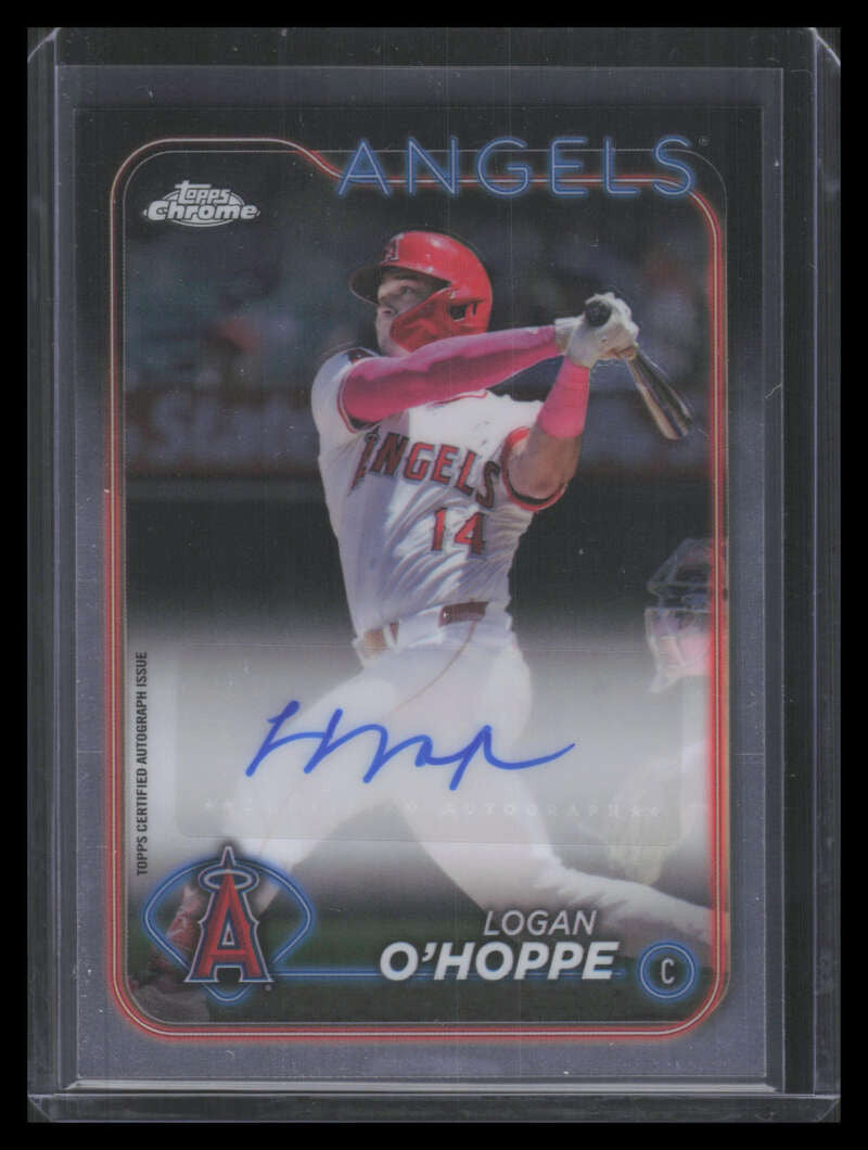 2024 Topps Chrome Update Autographs ACLO Logan O'Hoppe Auto