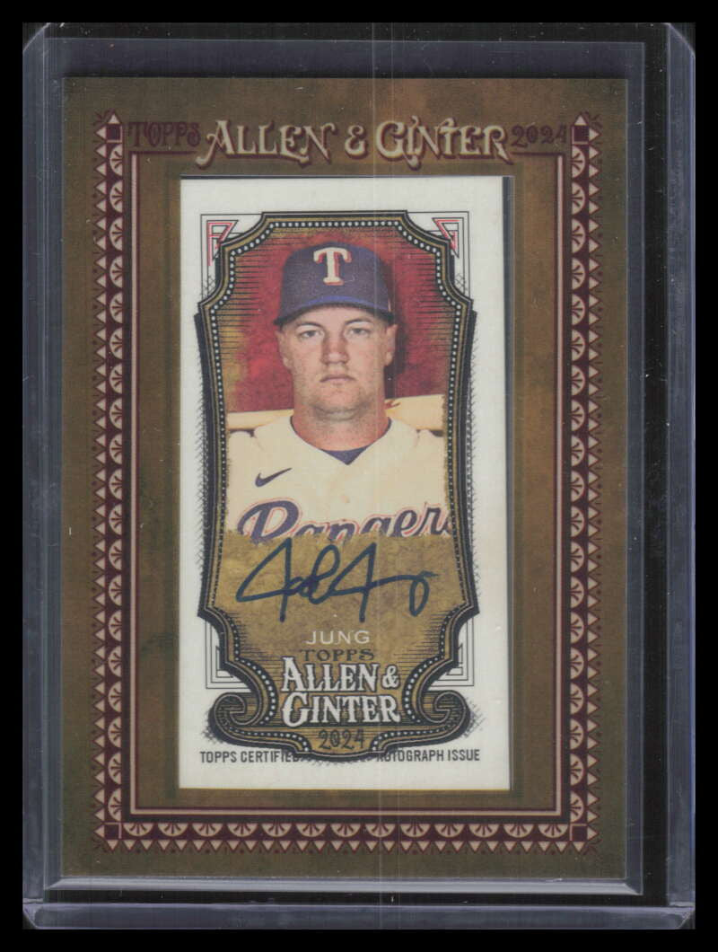 2024 Topps Allen and Ginter Framed Mini Autographs MAJJ Josh Jung Auto