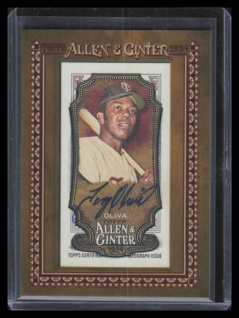 2024 Topps Allen and Ginter Framed Mini Autographs MATO Tony Oliva Auto 150616