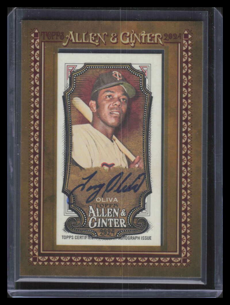 2024 Topps Allen and Ginter Framed Mini Autographs MATO Tony Oliva Auto 150617