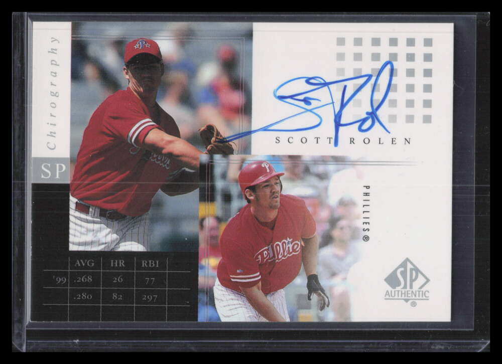 SOLD 161810 2000 SP Authentic Chirography SR Scott Rolen Auto