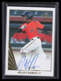 2018 Leaf Ultimate Draft Gold bahr1 Heliot Ramos Rookie Auto 15/25