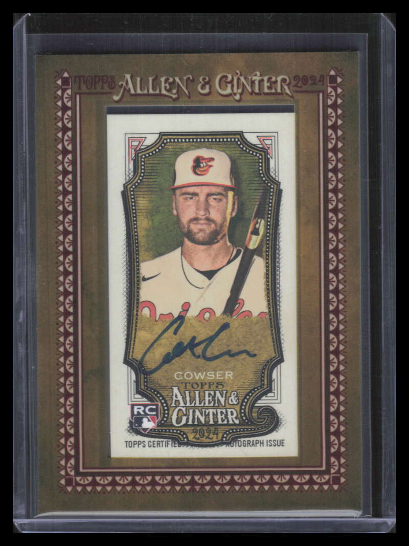 2024 Topps Allen and Ginter Framed Mini Autographs MACCO Colton Cowser RC Auto