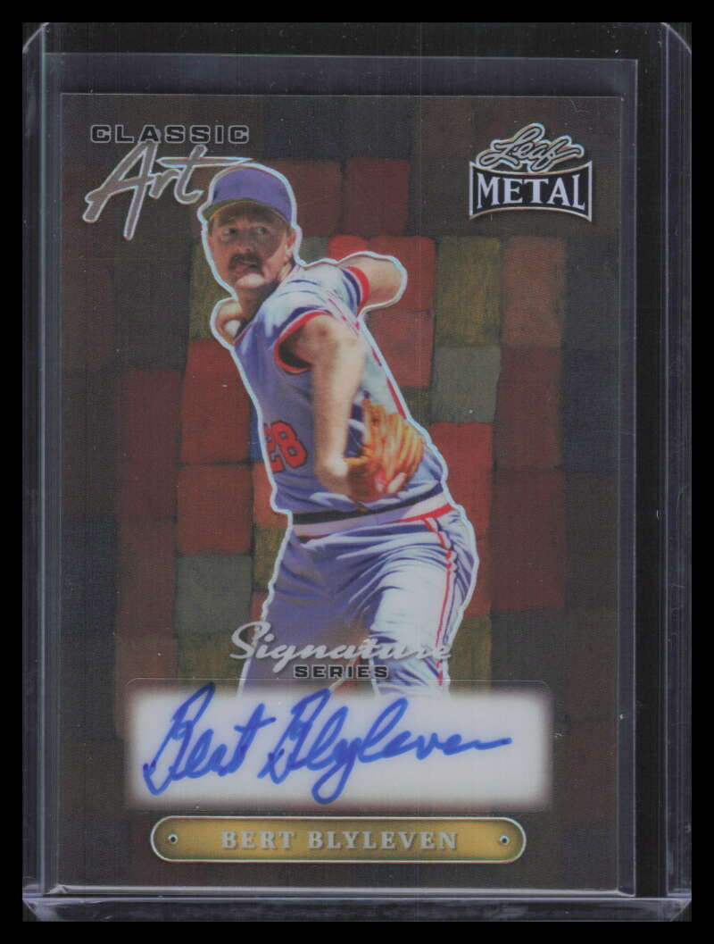 2024 Leaf Metal Signature Series Classic Art Prismatic Bert Blyleven Auto 1/1