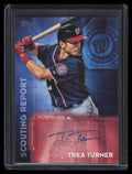 2016 Topps Scouting Report Autographs SRATT Trea Turner Rookie Auto