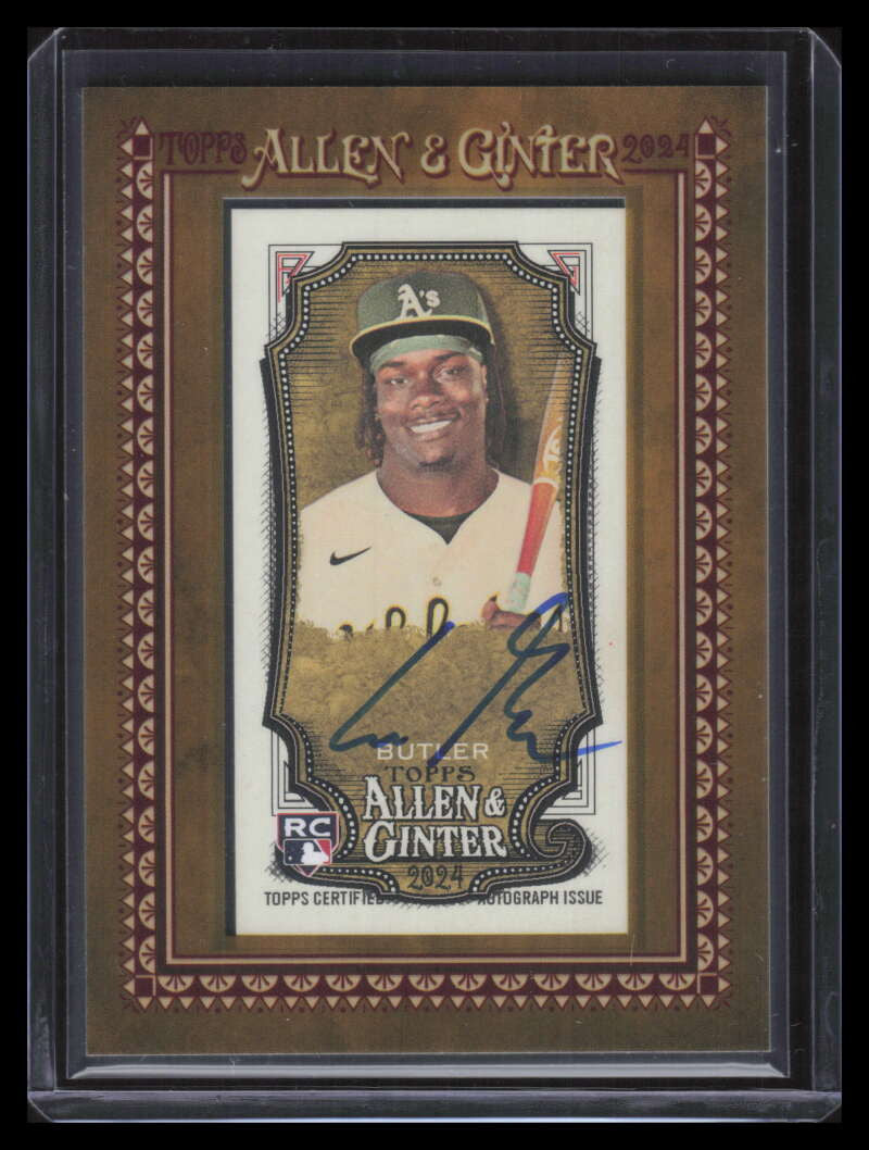 2024 Topps Allen and Ginter Framed Mini Autographs Lawrence Butler RC Auto 239