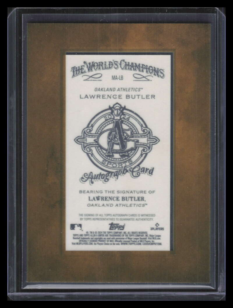 2024 Topps Allen and Ginter Framed Mini Autographs Lawrence Butler RC Auto 239