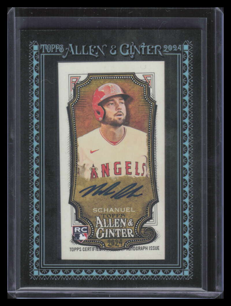 2024 Topps Allen and Ginter Framed Mini Autographs Nolan Schanuel RC Auto 2/25