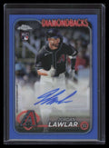 2024 Topps Chrome Update Autographs Blue Refractor Jordan Lawlar RC Auto 120/150