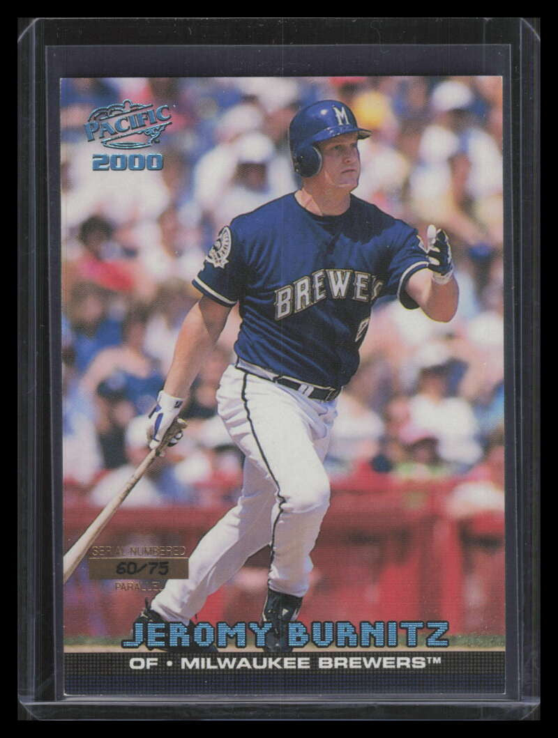 2000 Pacific Platinum Blue 230 Jeromy Burnitz 60/75