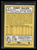 2017 Topps Heritage Bright Yellow Back 65 Cody Allen /25