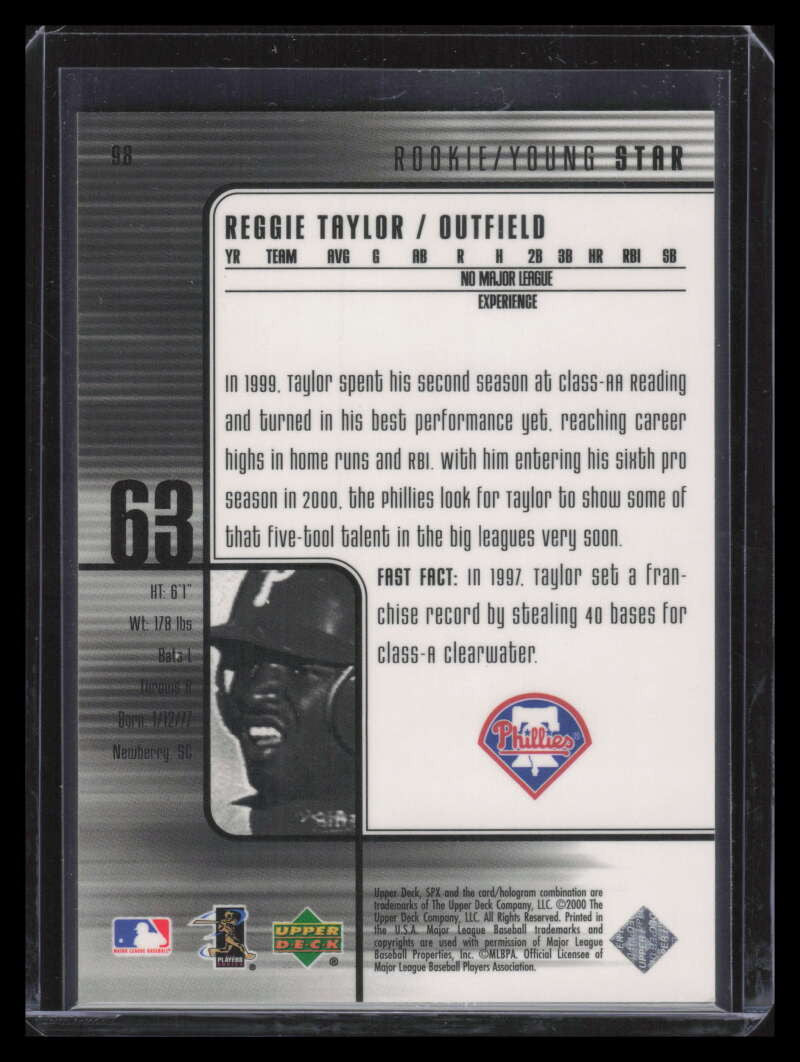 2000 SPx Radiance 98h Reggie Taylor 61/100