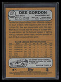 2017 Topps Heritage Gray Back 447 Dee Gordon /10