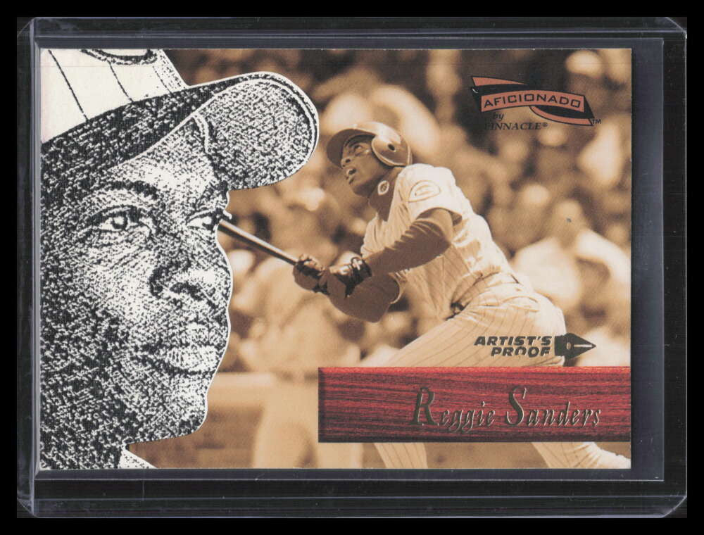 1996 Pinnacle Aficionado First Pitch Preview 96 Reggie Sanders