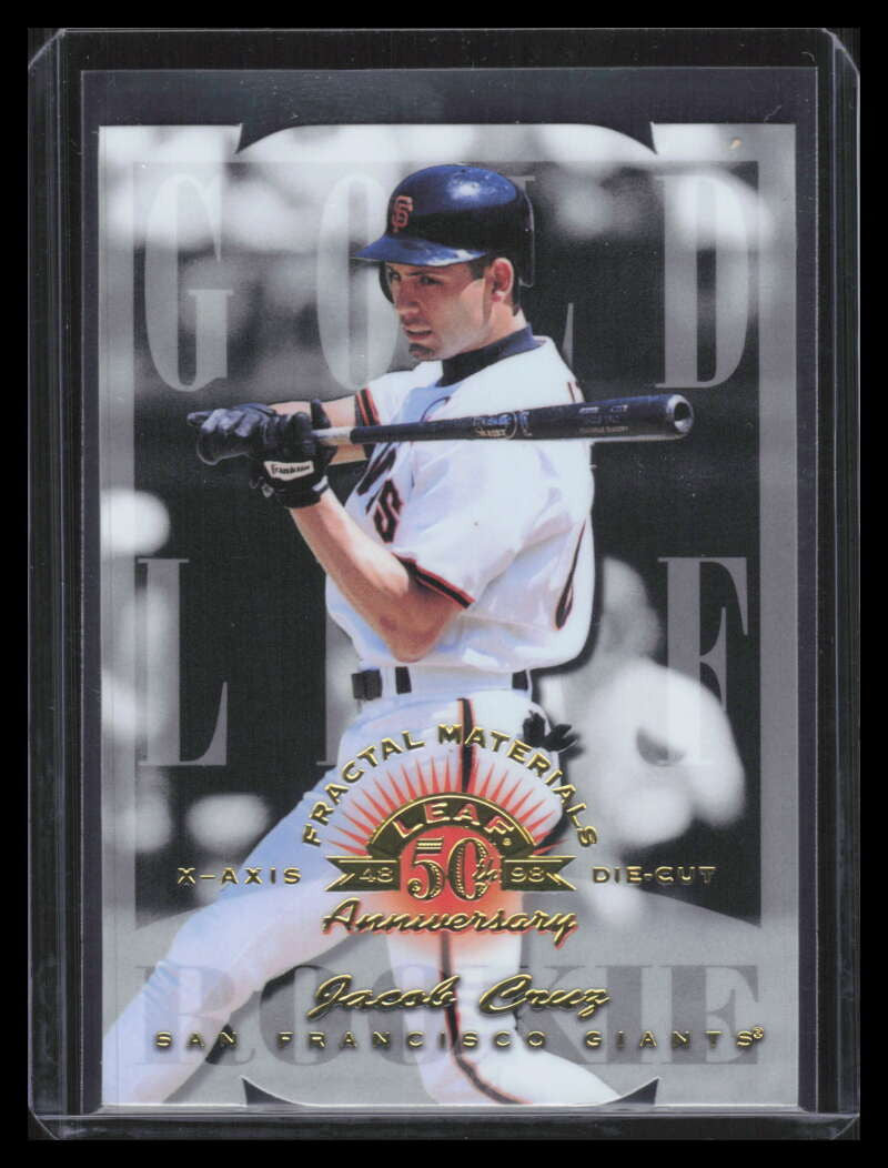 1998 Leaf Fractal Materials Die Cuts 187 Jacob Cruz GLR PX 63/200
