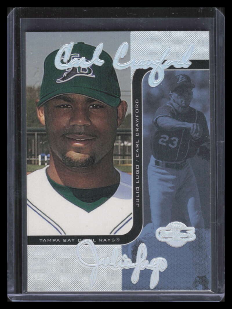 2006 Topps Co-Signers Changing Faces HyperSilver Blue 81c Lugo Carl Crawford /10