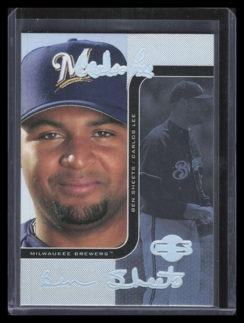 2006 Topps Co-Signers Changing Faces HyperSilver Blue 62b Sheets Carlos Lee 1/10