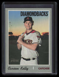 2019 Topps Heritage Reverse Stock 592 Carson Kelly Variation SP