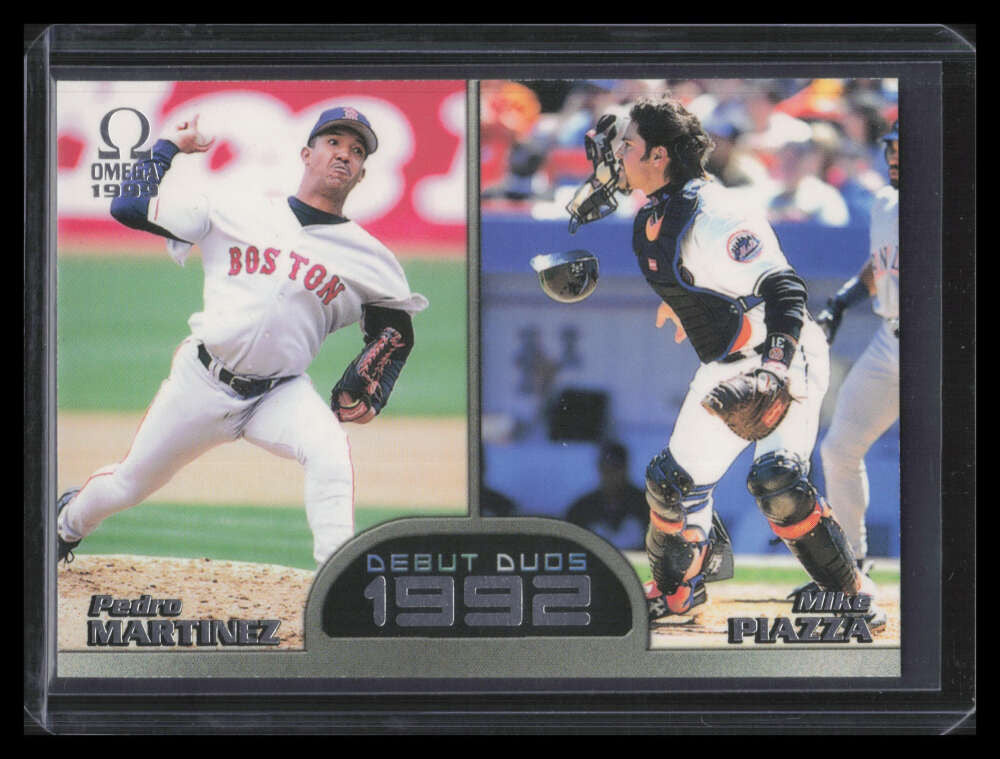 1999 Pacific Omega Debut Duos 5 Pedro Martinez Mika Piazza