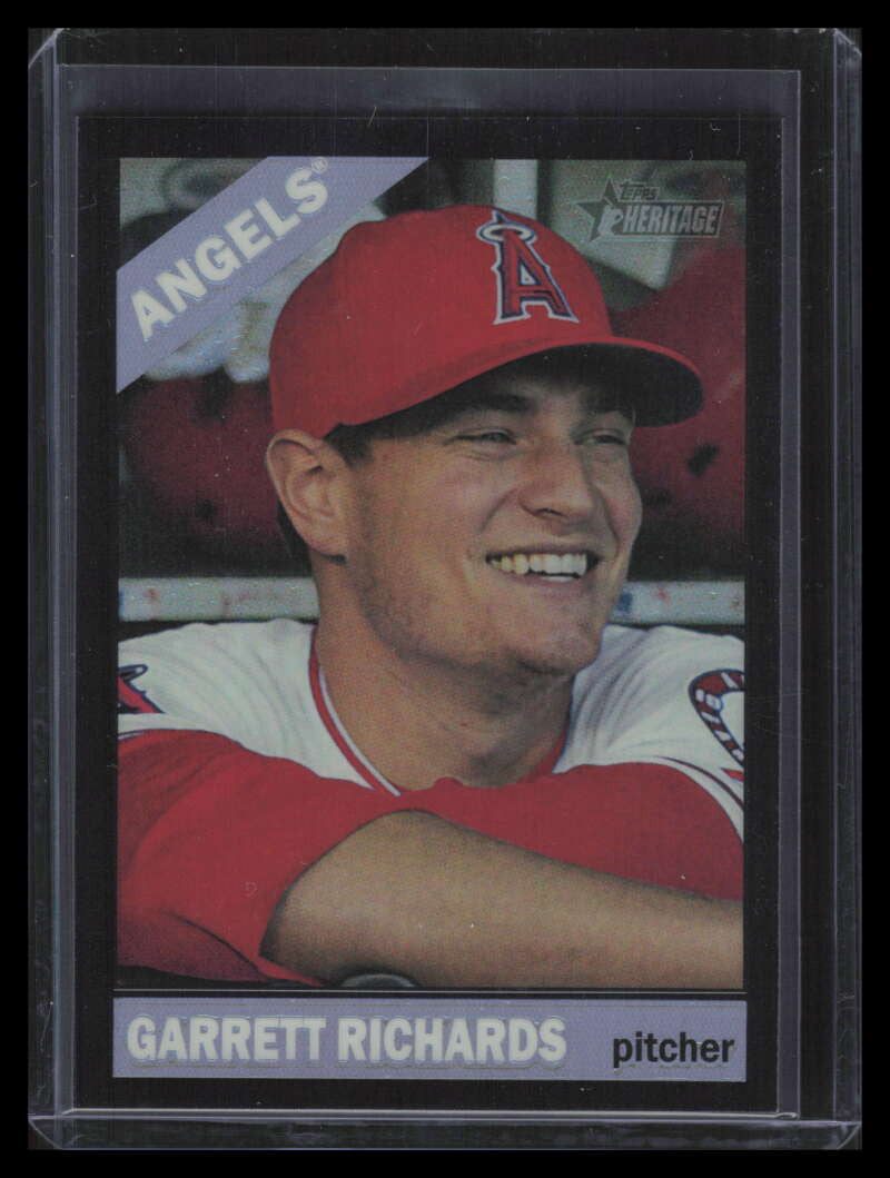 2015 Topps Heritage Chrome Black Refractor thc340 Garrett Richards 29/66