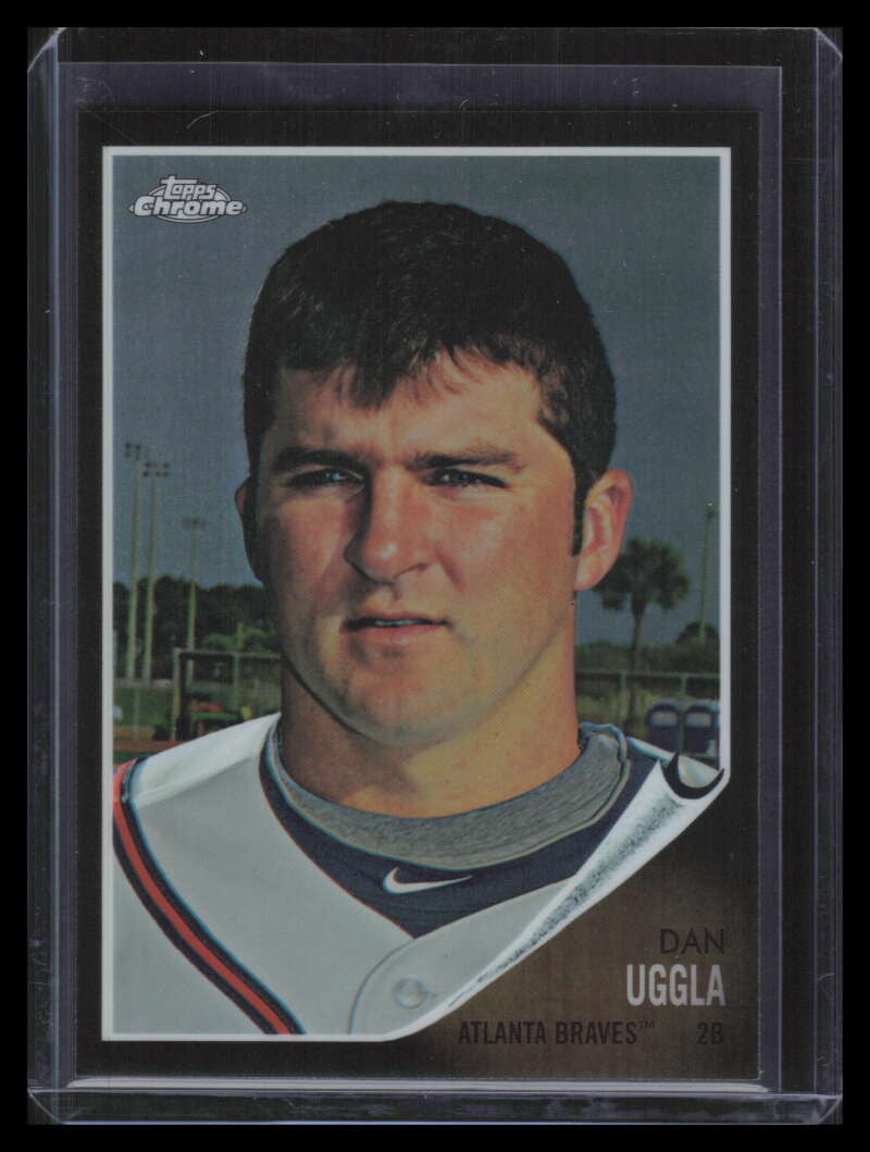 2011 Topps Heritage Chrome Black Refractor c184 Dan Uggla 11/62
